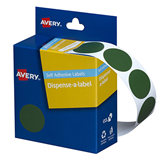 Avery Label Dispenser DMC24G Green Round 24mm 350 Pack